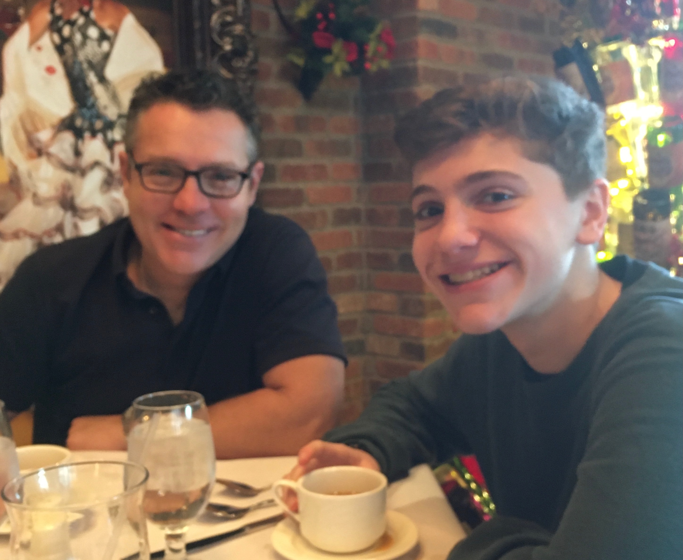 BJ with his son